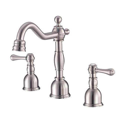 Opulence® Widespread Lavatory Faucet, ADA, 2 Handle, 3-Hole, 1.2 gpm, Brushed Nickel - r5fbnrettigbiclzqimw_x500.jpg