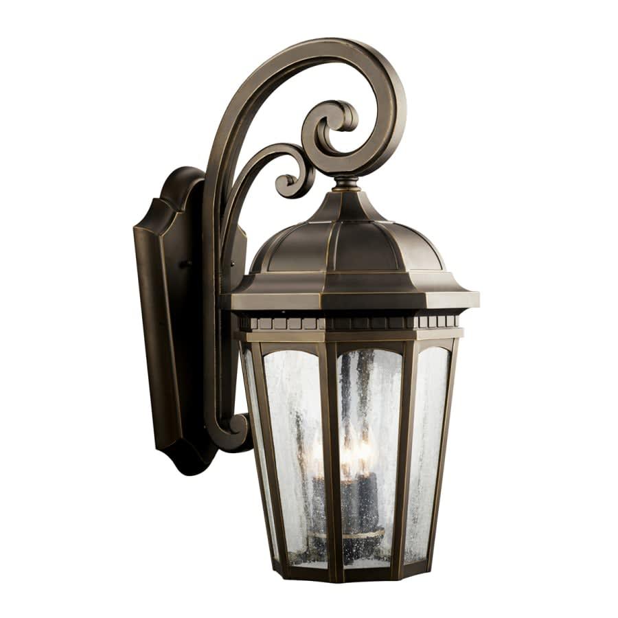 Courtyard 3 Light 22" Wide Outdoor Wall Sconce with Seedy Glass Panels - rbhtwuolqfrzfbl5cywg_800x500@2x.jpg