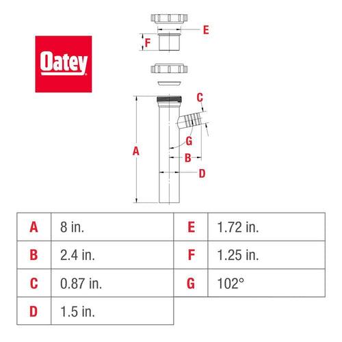 1.5 in. x 8-3/4 in. Branch Tailpiece Plastic Slip Joint - rcozwuolamqnmaduqqye_x500.jpg