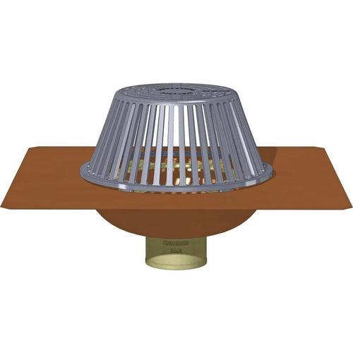 Copper Roof Assembly, 12 in Dia, 2 in Outlet, No Hub, Poly Dome - rdevleouthricbpft0of_x500.jpg