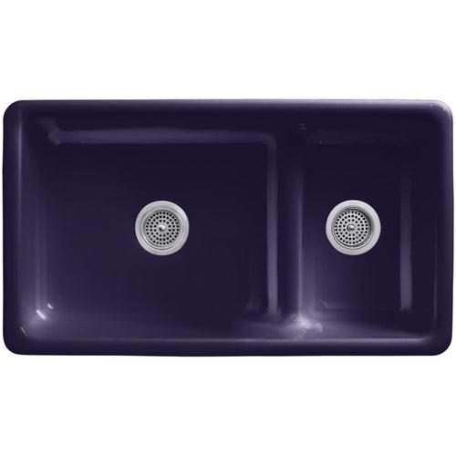 Iron/Tones 33" Undermount Smart Divide Double Basin Enameled Cast Iron Kitchen Sink - ros2lio6ftrpnyrmrjdf_x500.jpg