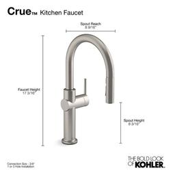 Crue 1.5 GPM Single Hole Pull Down Kitchen Faucet - Includes Escutcheon - rspejgcy4hxmtcogtlwb_x500.jpg