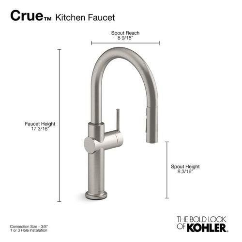 Crue 1.5 GPM Single Hole Pull Down Kitchen Faucet - Includes Escutcheon - rspejgcy4hxmtcogtlwb_x500.jpg