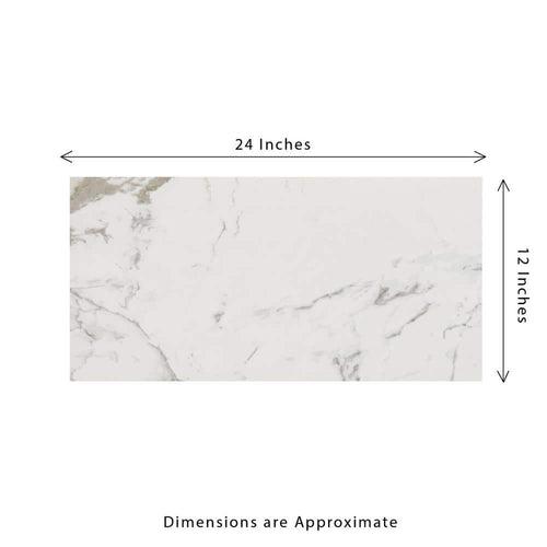 Carrara 12 in. x 24 in. Polished Porcelain Stone Look Floor and Wall Tile (16 sq. ft./Case) - ruzpci9cvvnv04foizce_x500.jpg