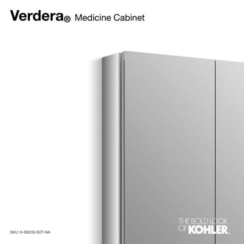 Verdera 34" x 30" Two Door Mirrored Medicine Cabinet with Plain Mirror and Three Adjustable Shelves and Slow Close Door - rvfun0pgbripuiipy3w5_x500.jpg