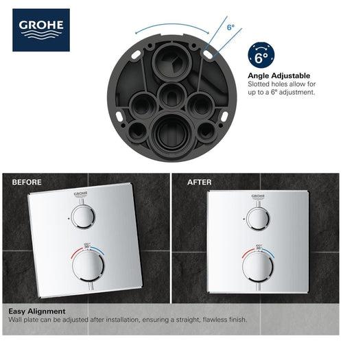 Grohtherm Thermostatic Valve Trim Only with Dual Lever Handles and Volume Control - Less Rough In - s3bhc0qy8bst8afo7crs_x500.jpg