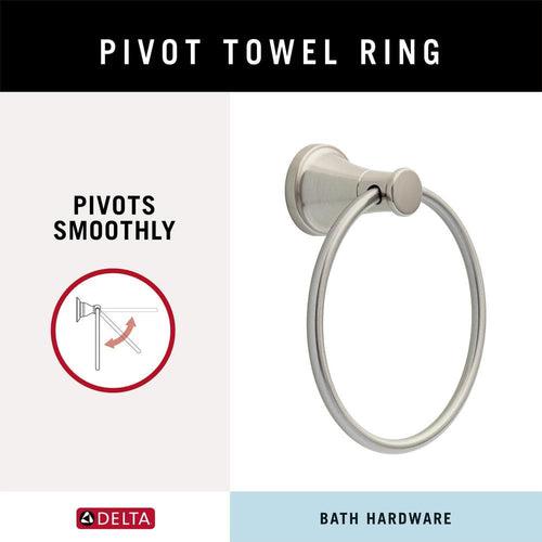 Casara Wall Mount Round Closed Towel Ring Bath Hardware Accessory in Brushed Nickel - sadjewrkr7dh9pptoxvk_x500.jpg