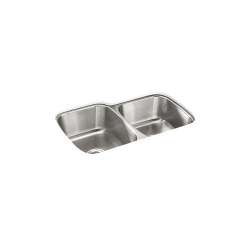 McAllister® Double Bowl Kitchen Sink, Under Mount, 31-1/2 x 20-1/2 in, 8 in Bowl Depth, 18 ga Luster Steel, Stainless - sbt9ckzjrnsxhzxzckcu_x500.jpg