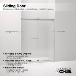 Elate 56-3/4" High x 59-5/8" Wide Sliding Semi Frameless Tub Door with Clear Glass - shtac2sicfuxojrhqydm_x500.jpg