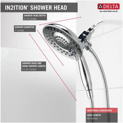 In2ition 1.75 GPM 2-in-1 Multi Function Shower Head / Handshower with Hose and Shower Arm Mount Included - Limited Lifetime Warranty - so64mmnk7gervitjum5e_x500.jpg