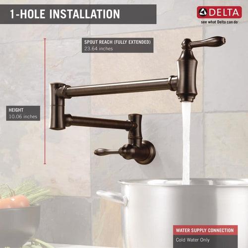 Traditional Wall Mounted Pot Filler with Dual Swing Joints and 24" Extension - Includes Lifetime Warranty - sotnmyd1uyny6i41kgl6_x500.jpg