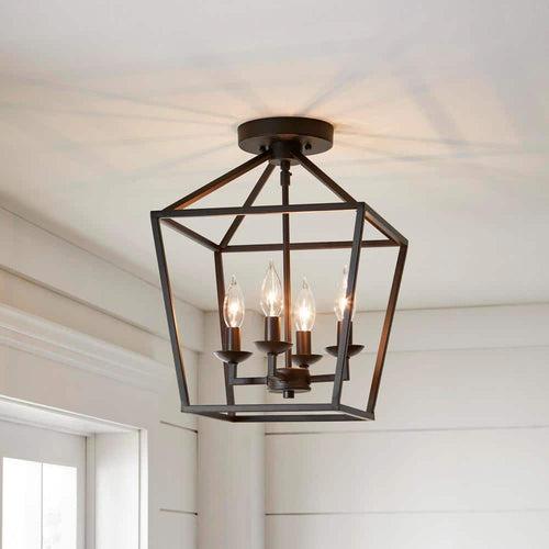 Weyburn 16.5 in. 4-Light Bronze Farmhouse Semi-Flush Mount Ceiling Light Fixture with Caged Metal Shade - spw3wmwlhllxaonneyoh_x500.jpg