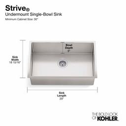 Strive 29" Single Basin Undermount 16-Gauge Stainless Steel Kitchen Sink with SilentShield with Basin Rack and Utility Shelf - spyrn02hbznbwr5texbm_x500.jpg