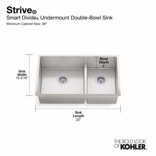 Strive 32" Smart DivideÂ® Under-Mount Large/Medium Double-Bowl Kitchen Sink With Basin Rack - sqsb2ebszac6sdaojwyi_x500.jpg