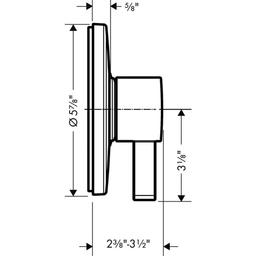 Ecostat S Single Function Pressure Balanced Valve Trim Only - Less Rough In - stbogulinduvvlihei1i_x500.jpg