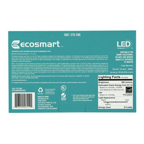 EcoSmart 60-Watt Equivalent A19 Dimmable Energy Star LED Light Bulb in Bright White (8-Pack) - stoctr45sems1iwvjnmd_x500.jpg