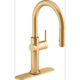 Crue 1.5 GPM Single Hole Pull Down Kitchen Faucet - Includes Escutcheon - sveg5kyd3w2zcgkv8pp5_x500.jpg