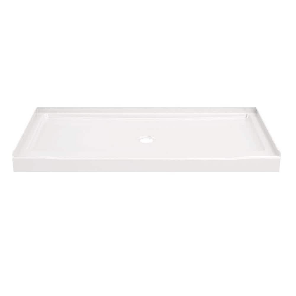 Classic 500 60 in. L x 30 in. W Alcove Shower Pan Base with Center Drain in High Gloss White - sygkmcprviwaprbuiexm_800x500@2x.jpg