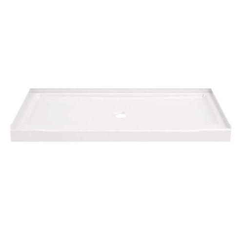 Classic 500 60 in. L x 30 in. W Alcove Shower Pan Base with Center Drain in High Gloss White - sygkmcprviwaprbuiexm_x500.jpg