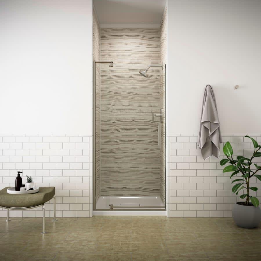 Revel 70" High x 43-1/8 - 48" Wide Pivot Frameless Shower Door with Thick Clear Glass - t180evnqjf3b0gk1gmmg_800x500@2x.jpg