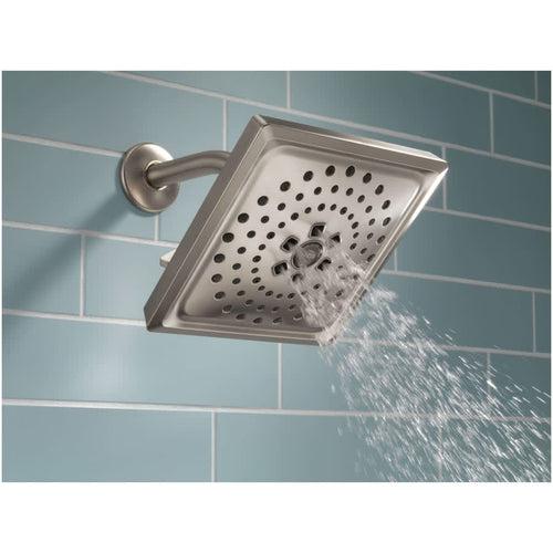 Universal Showering 7-5/8" Square 1.75 GPM Shower Head Full Spray Pattern with Touch Clean and H2Okinetic Technology - t5xyegrrv1g3yyjrwj06_x500.jpg