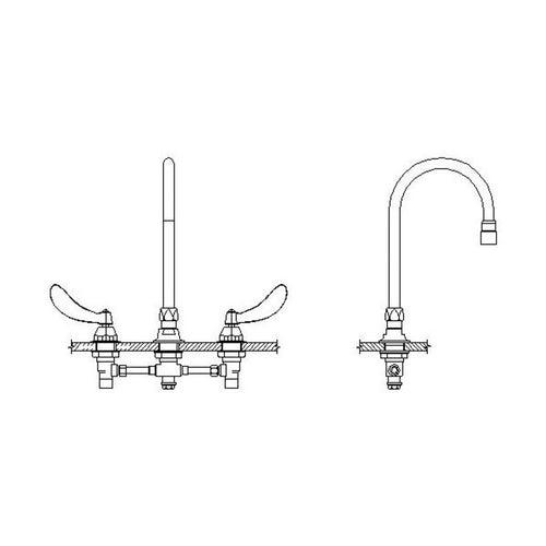 Kitchen Faucet, Deck Mount, ADA, 2 Blade Handle, 3-Hole, Chrome - t8dw0imxpzts2sfccoxp_x500.jpg