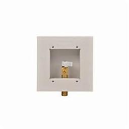 Ice Maker Outlet Box With Valve and Hammer Arrester, 1/2 in, C, Steel, White Powder Coated - tafjftq5kuvcmfdepabw_800x500@2x.jpg