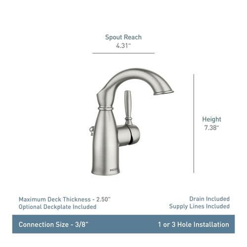 Sarona 1.2 GPM Single Hole Bathroom Faucet with Pop-Up Drain Assembly with Duralast Cartridge Technology - tajbfykme4kae8al2q8m_x500.jpg