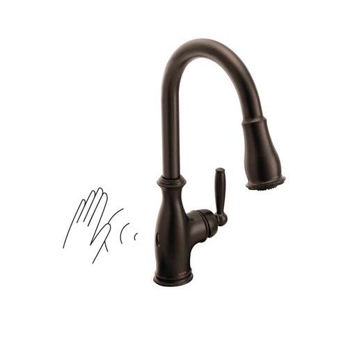 Brantford 1.5 GPM Single Hole Pull Down Kitchen Faucet with Duralast, Duralock, MotionSense, PowerClean, and Reflex Technology - Includes Escutcheon - tatv9ymm0f9pqtju6xvm_x500.jpg