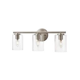 Champlain 22.375 in. 3-Light Brushed Nickel Modern Bathroom Vanity Light with Clear Glass Shades - tavctqdwucaditunytnv_x500.jpg