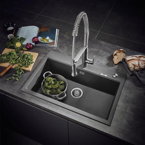 K7 Kitchen Faucet, Deck Mount, ADA, 1 Lever Handle, 1-Hole, SuperSteel - tbdihcdtbfkbnndiq5nl_x500.jpg