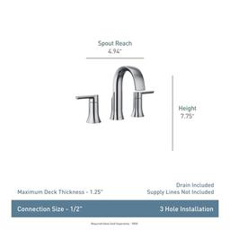 Doux 1.2 GPM Widespread Bathroom Faucet - Less Valve and Drain Assembly - tcbaxz2tyetu3u3ekfnz_x500.jpg