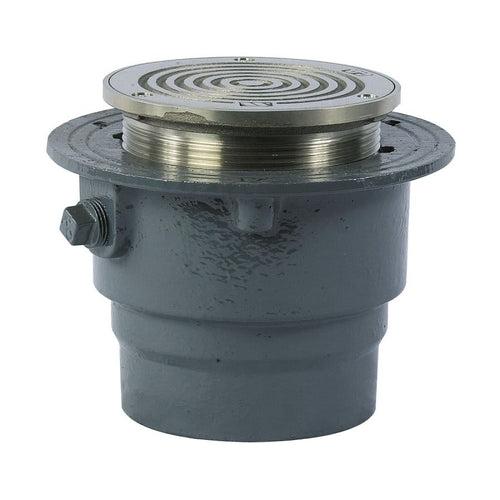 Cleanout With Top, 3 in Outlet, No Hub, 5-1/8 in Cover, Round, Nickel Bronze - tcv3wofgww67npx2xrp4_x500.jpg