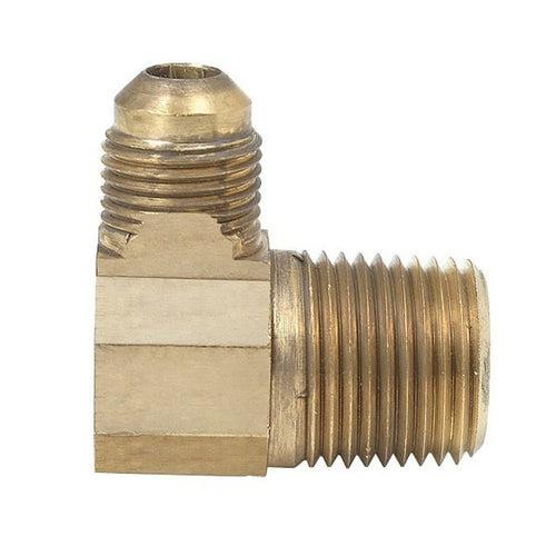 90 deg Elbow, 1/4 in, Flare, Brass, Rough Brass - tekzceb39agdlnusdtop_x500.jpg