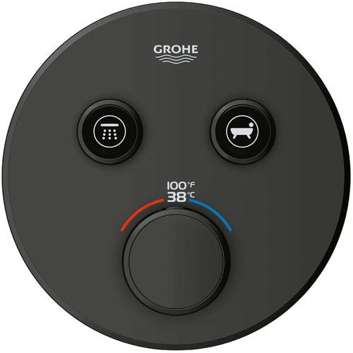 Grohtherm Dual Function Thermostatic Valve Trim Only with Triple Knob Handles and Volume Control - Less Rough In - tfuoja1z8zkkgzi9cgbf_x500.jpg