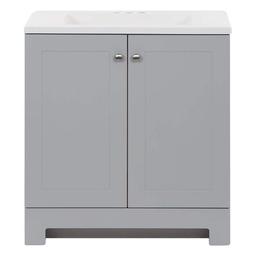 30 in. W x 19 in. D x 33 in. H Single Sink Freestanding Bath Vanity in Pearl Gray with White Cultured Marble Top - tjnyizy2zkeqc0qqdgbo_x500.jpg