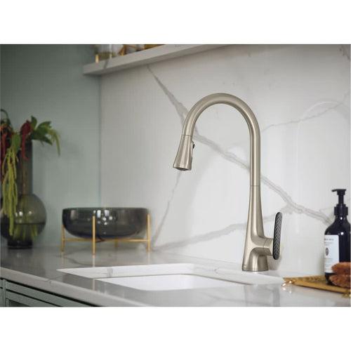 Sinema 1.5 GPM Single Hole Pull Down Kitchen Faucet with Reflex, Duralock and Duralast - tlsauxguku7wxdbtrfry_x500.jpg