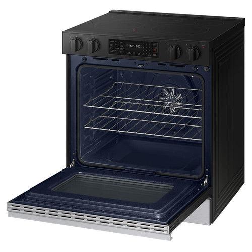 Bespoke 30 in. 6.3 cu.ft. 5 Burner Element Smart Slide-In Electric Range w/ AirFry & Safety Knobs in Stainless Steel - tnvitwmgmmjk1ow11bay_x500.jpg