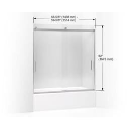 Levity 62" High x 59-5/8" Wide Bypass Frameless Tub Door with Clear Glass - to2hnsy8lsc9llkzjitv_x500.jpg