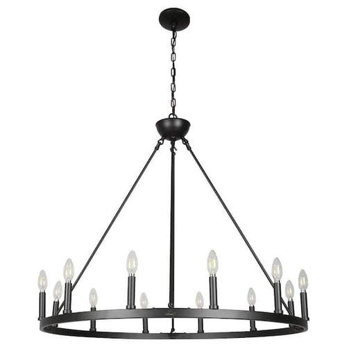 12-Light Matte Black Chandelier Wagon Wheel Steel Frame - to4zwxvafzz1dvy8th53_x500.jpg