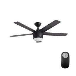 Merwry 52 in. Integrated LED Indoor Matte Black Ceiling Fan with Light Kit and Remote Control - to7cypgunrphp7fafkkl_800x500@2x.jpg