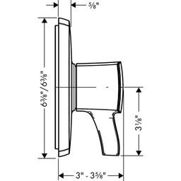 Ecostat Classic Pressure Balanced Valve Trim Only with Single Lever Handle - Less Rough In - tobdst2dujqdqozfulhu_x500.jpg