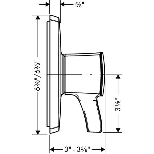 Ecostat Classic Pressure Balanced Valve Trim Only with Single Lever Handle - Less Rough In - tobdst2dujqdqozfulhu_x500.jpg