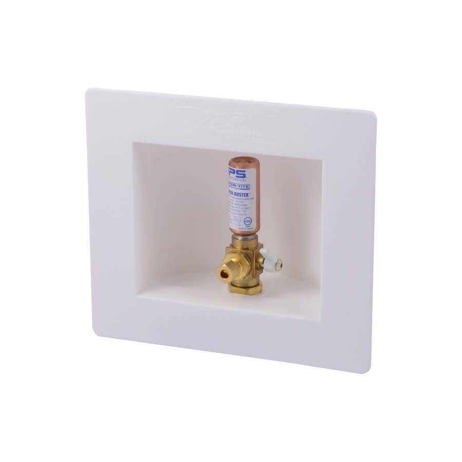 Ice Maker Outlet Box With Water Hammer Arrester, 1/2 x 1/4 in Comp, Brass - ttve1uflswbk8eenvssa_800x500@2x.jpg