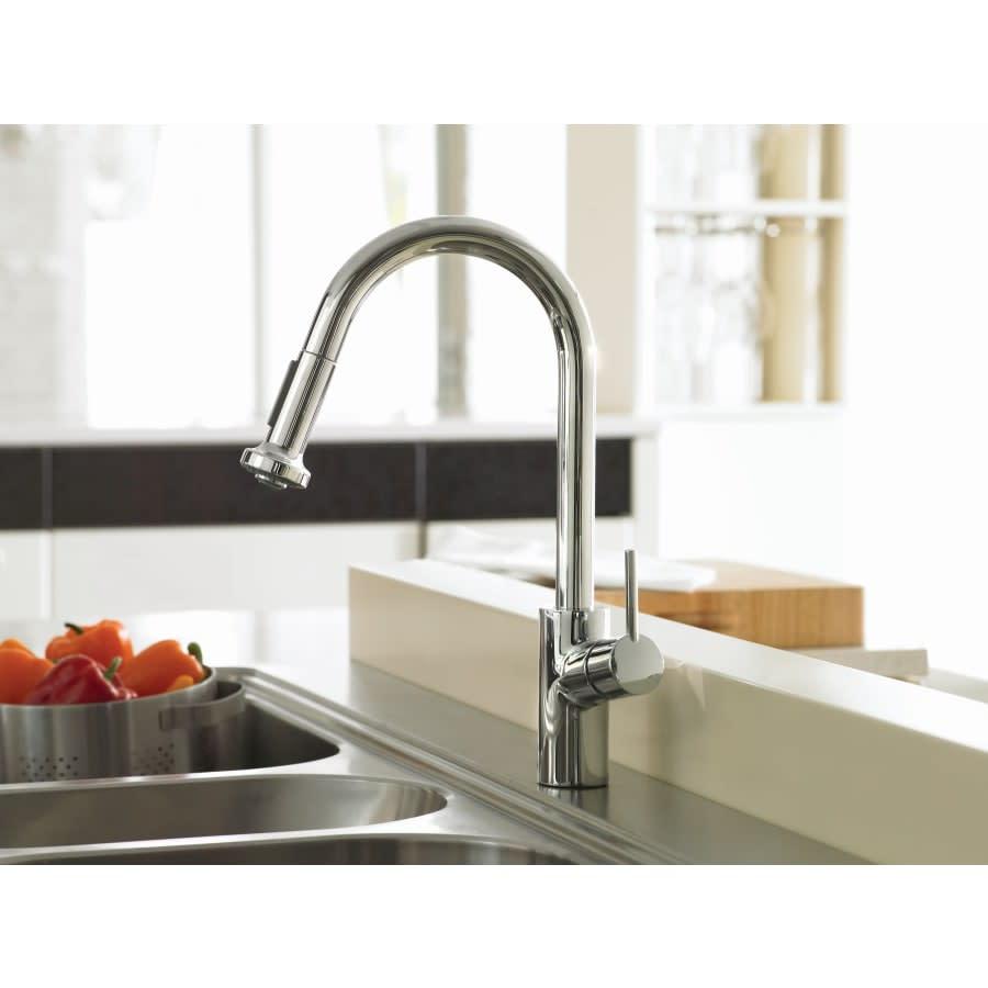 Talis SÂ² 1.75 GPM Pull-Down Kitchen Faucet HighArc Spout with Magnetic Docking & Non-Locking Spray Diverter - Limited Lifetime Warranty - tulnu0brtmsac26ocmb8_800x500@2x.jpg