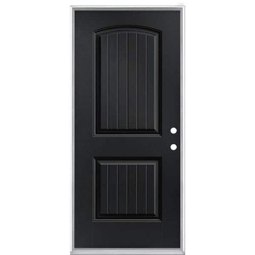 36 in. x 80 in. Cheyenne 2-Panel Left Hand Inswing Painted Smooth Fiberglass Prehung Front Exterior Door No Brickmold - tv9ohxaddhyc46dhg9m6_x500.jpg