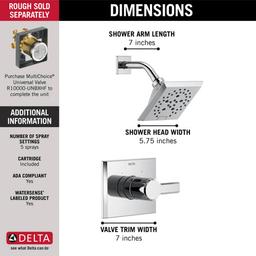 Pivotal Shower Only Trim Package with 1.75 GPM Multi Function Shower Head - tvqabfhjcflfnyjj9vo4_x500.jpg