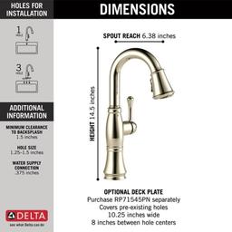 Cassidy Pull-Down Bar/Prep Faucet with Magnetic Docking Spray Head - Includes Lifetime Warranty - u29hbqyugrqhpoxi9xe3_x500.jpg