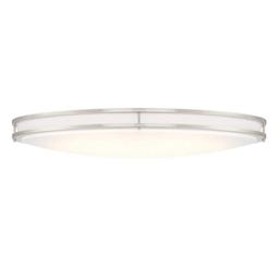 DC Series 32 in. 1-Light Modern Brushed Nickel Selectable Dimmable LED Oval Flush Mount with White Acrylic Shade - u48jpqvwknb4jqy8a5uo_x500.jpg