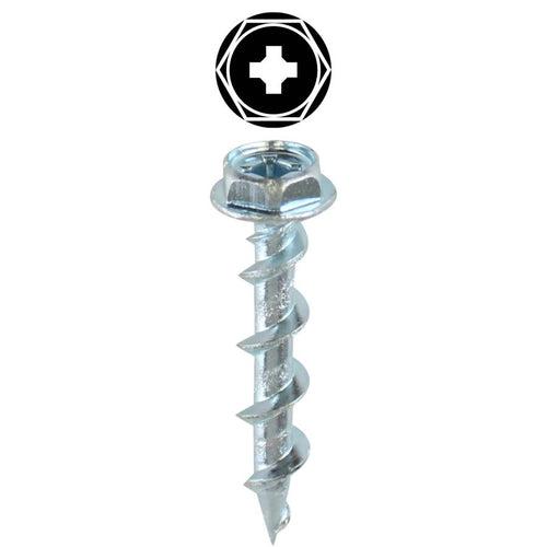 Drywall Screw, 3/16 in, 1-1/4 in L, Hex/Phillips/Square Drive, Zinc Plated - uagi4dwcc1qigyvxqmyp_x500.jpg